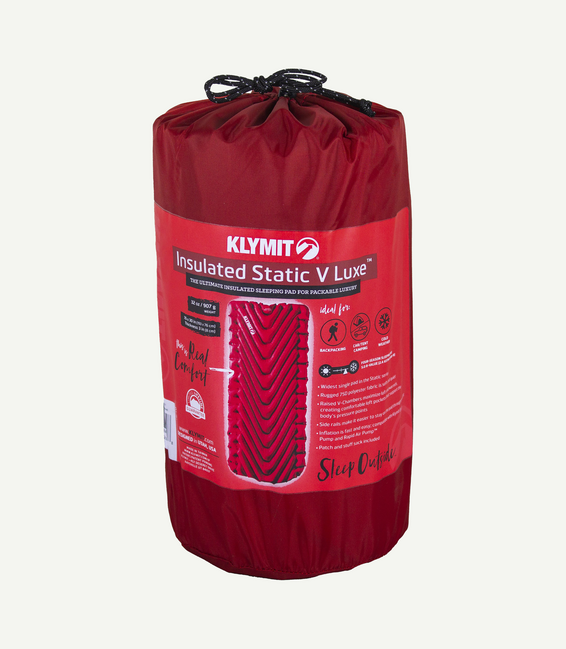 Klymit Static V Luxe Μονωμένο Χαλάκι Ύπνου, Κόκκινο
