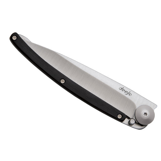 Deejo Folding Knife Wood Ebony