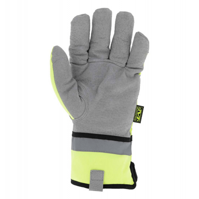 Mechanix ColdWork Gauntlet Hi-Viz Leather Gloves, Yellow