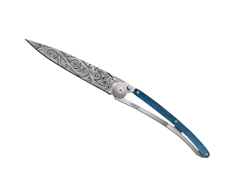 Deejo Tattoo Folding Knife Beech Pacific