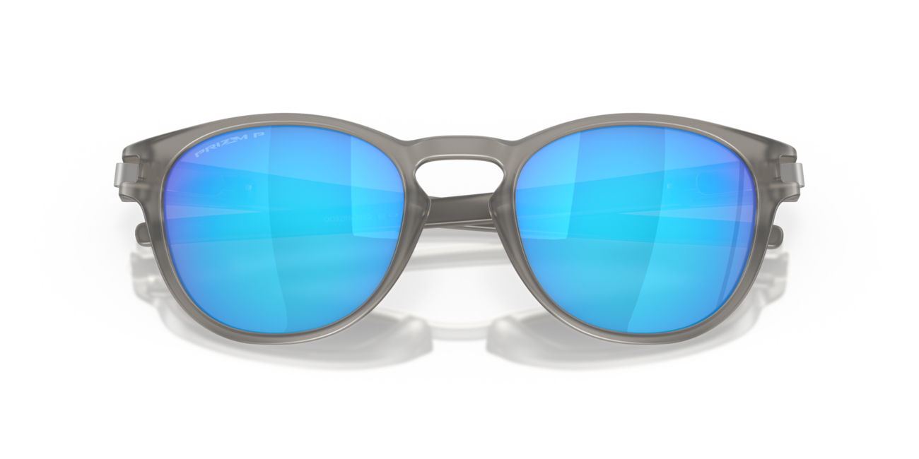 Oakley LATCH Sunglasses, Matte Grey Ink Frame with Prizm Sapphire Iridium Polarized Lenses, 53