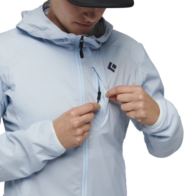 Black Diamond Women's Alpine Start Insulated Hoody Softshell Jacket, Belay Blue