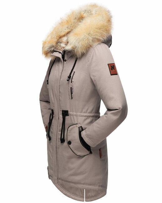 Navahoo Women's Winter Jacket Bombii with Fur