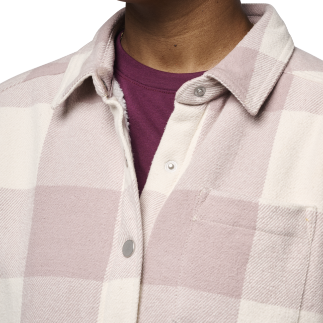 Black Diamond Dámska flanelová košeľa Project Lined Flannel, pale mauve-off white plaid