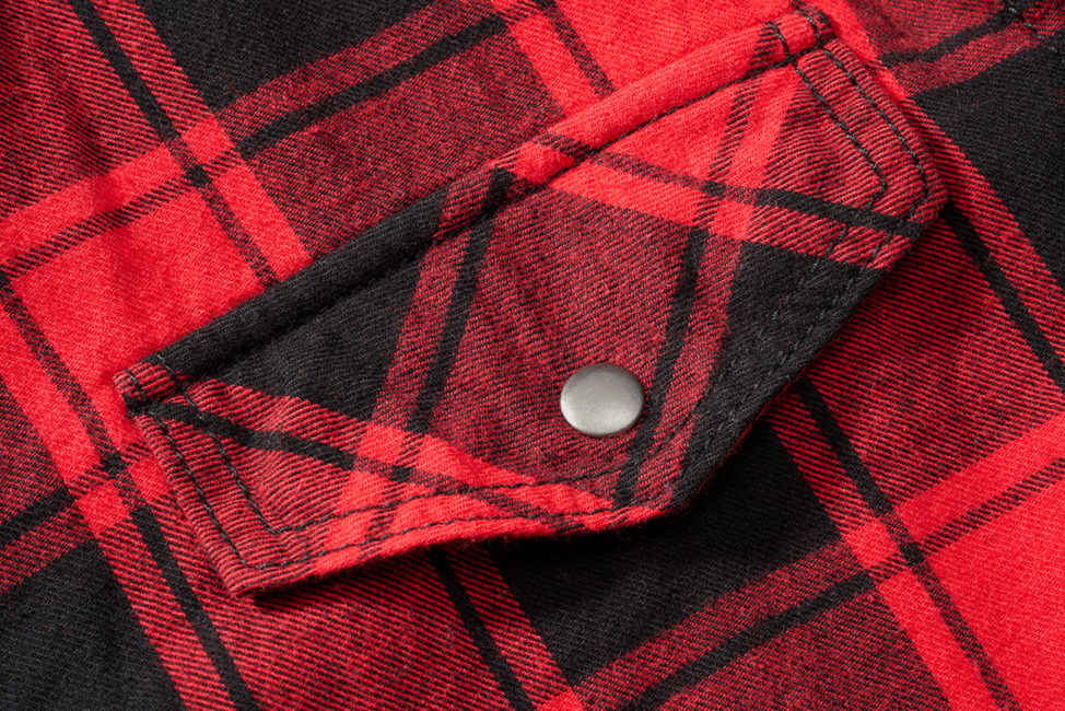 Brandit Check Sleeveless Shirt, Red Black