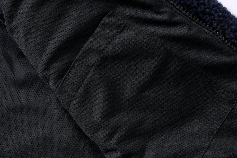 Brandit Teddyfleece Worker Fleece Hoodie Jacket, Navy Blue