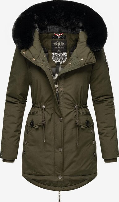 Navahoo Women's Winter Parka Sweety Deluxe, Dark Olive