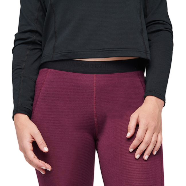 Black Diamond Coefficient Lt Women's Thermal Underwear, Blackberry