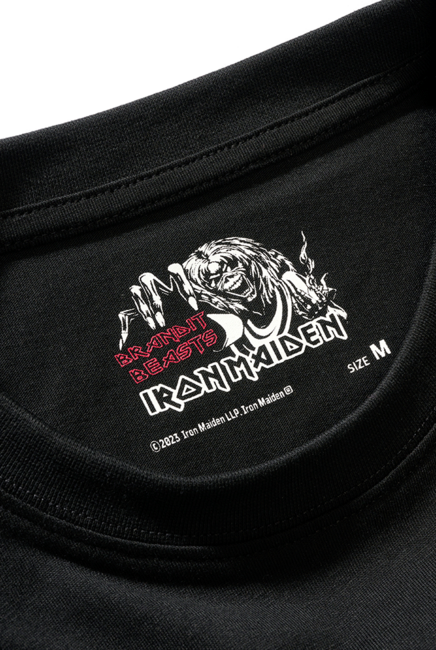 Brandit Iron Maiden Eddy Glow T-Shirt, Black