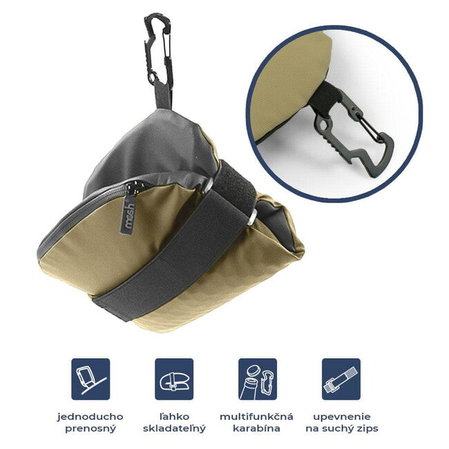 Mosh Kamper Outdoor Seat Pad, Beige/Black