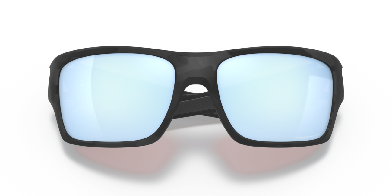 Oakley Turbine Sunglasses, Matte Black Camo Frame, Prizm Deep Water Polar 65 Lenses