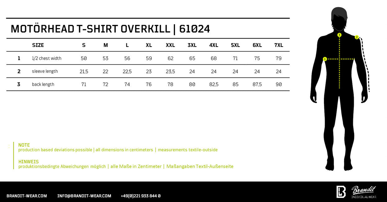 Brandit Motörhead Overkill T-Shirt, Black