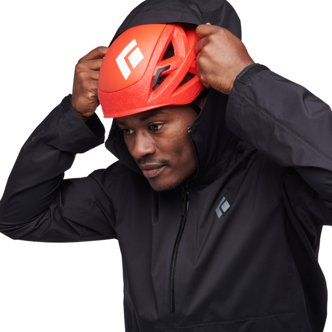 Black Men's Diamond Women's Stormline Stretch Anorak, Black
