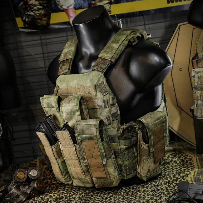Emersongear Battlefield Triple Magazine Pouch 7.62, A-TACS Foliage Green 500D