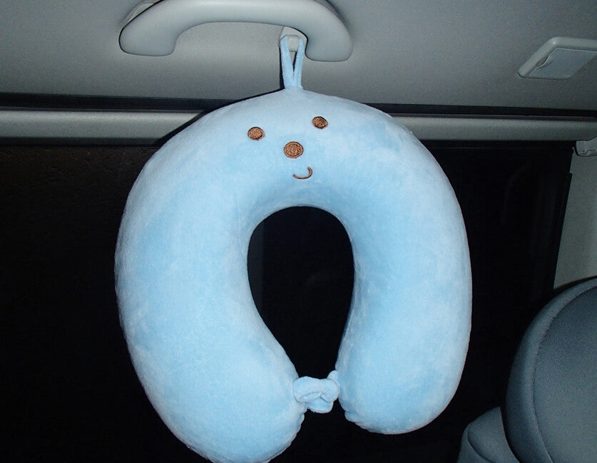 BasicNature Kids Neck Pillow, Blue
