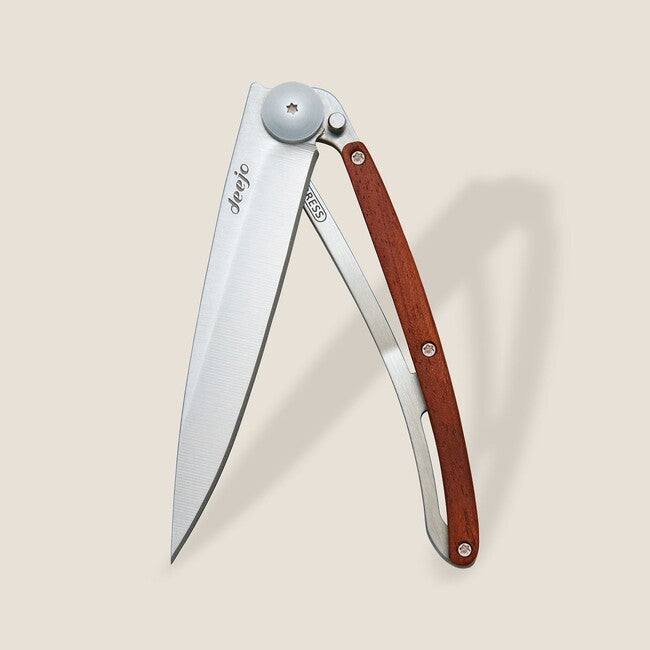 Deejo Folding Knife Coralwood