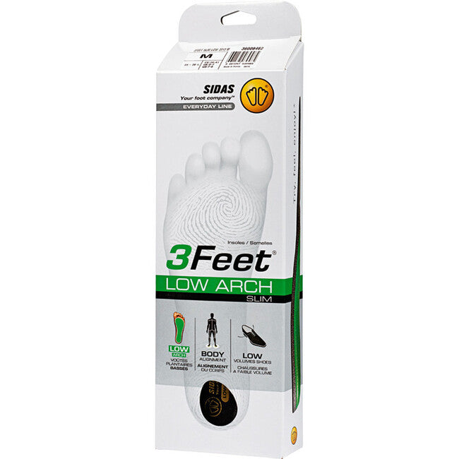 Sidas 3Feet Slim Low Insoles with Support