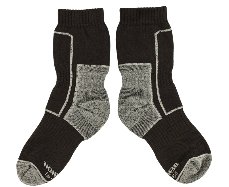 Bennon Trek Sock Trekking Socks, Black/Grey