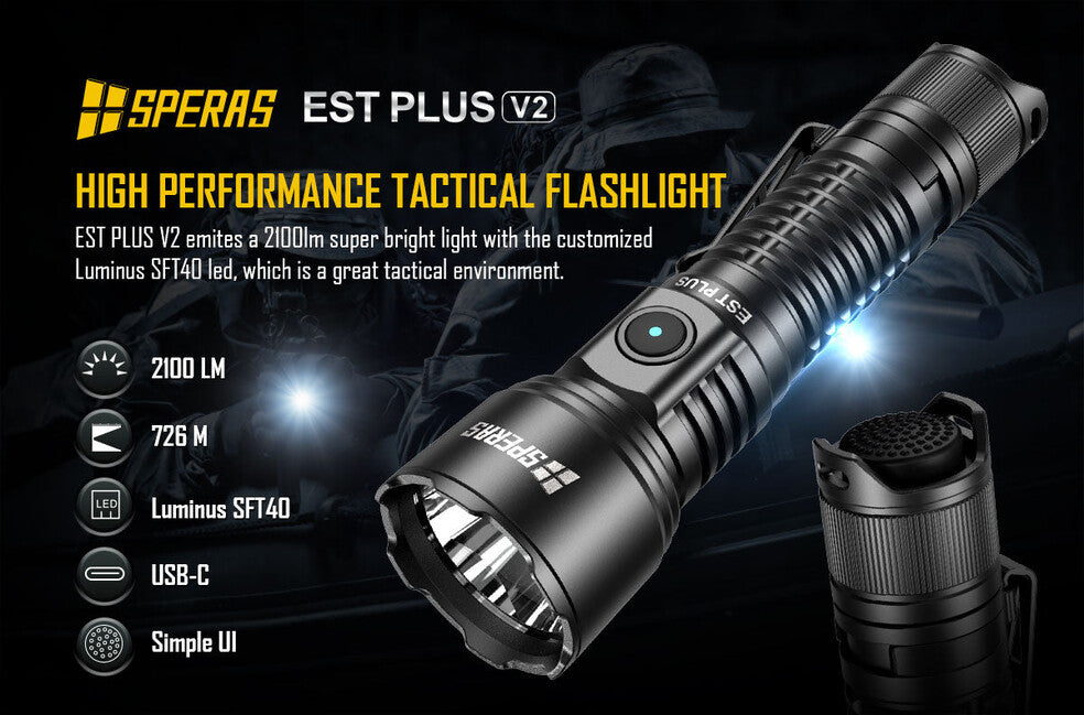Speras EST Plus Flashlight Kit 2100LM 726M