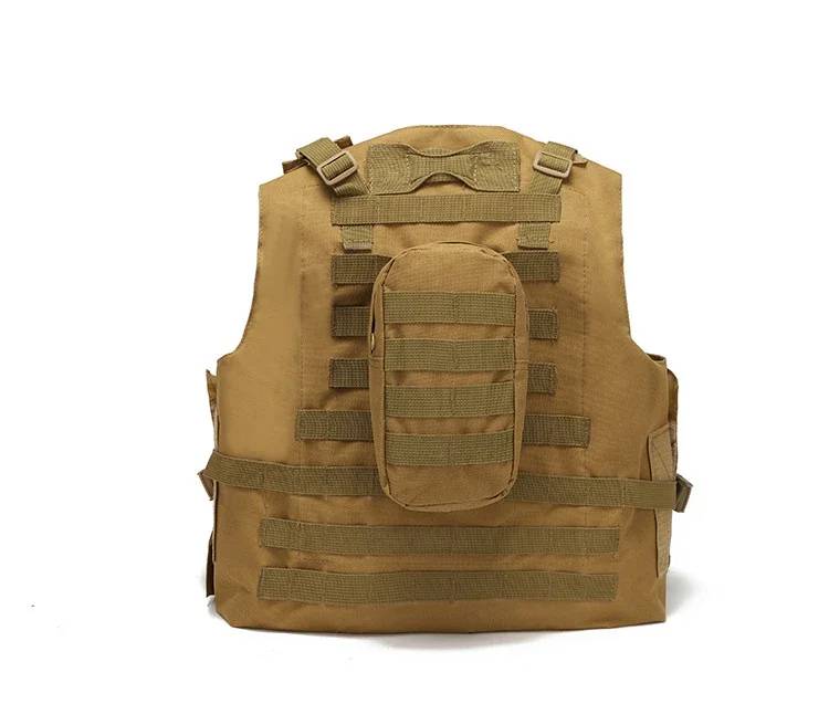 DRAGOWA Military Heavy Duty Vest, Multicam Black