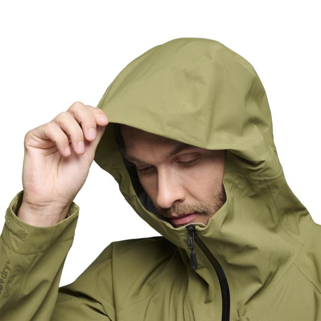 Black Diamond Highline Stretch Shell Women's Men's Waterproof Jacket, Crag Green