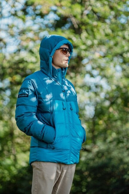 HUSKY Durra men's down jacket, blue