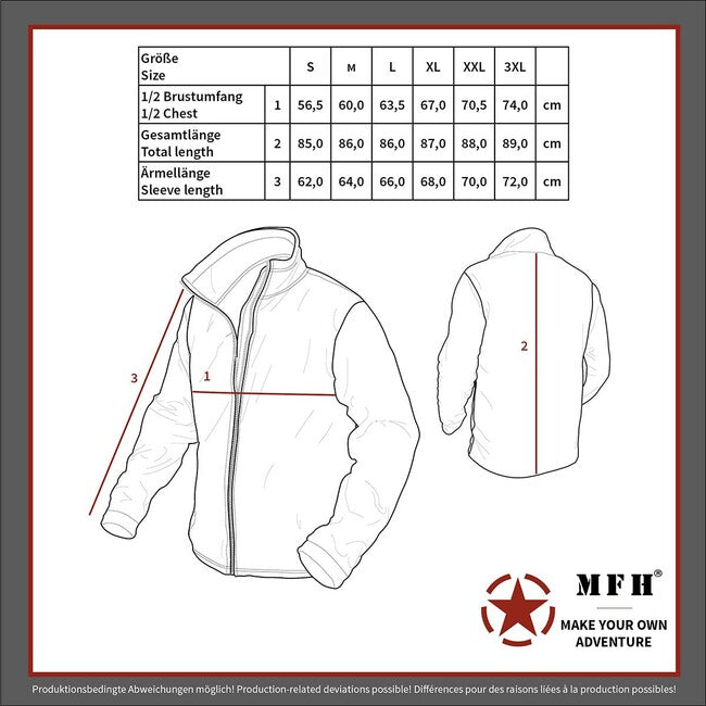 MFH BW Combat Long Jacket, BW Camo