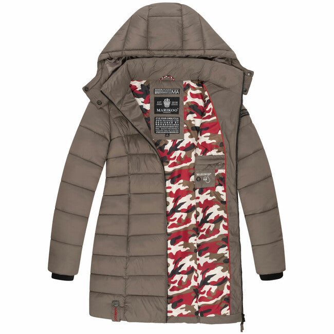 Marikoo Women's Quilted Hooded Jacket Abendsternchen