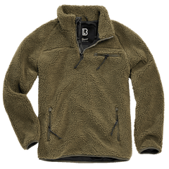 Brandit Teddyfleece Troyer Fleece Jacket, Olive