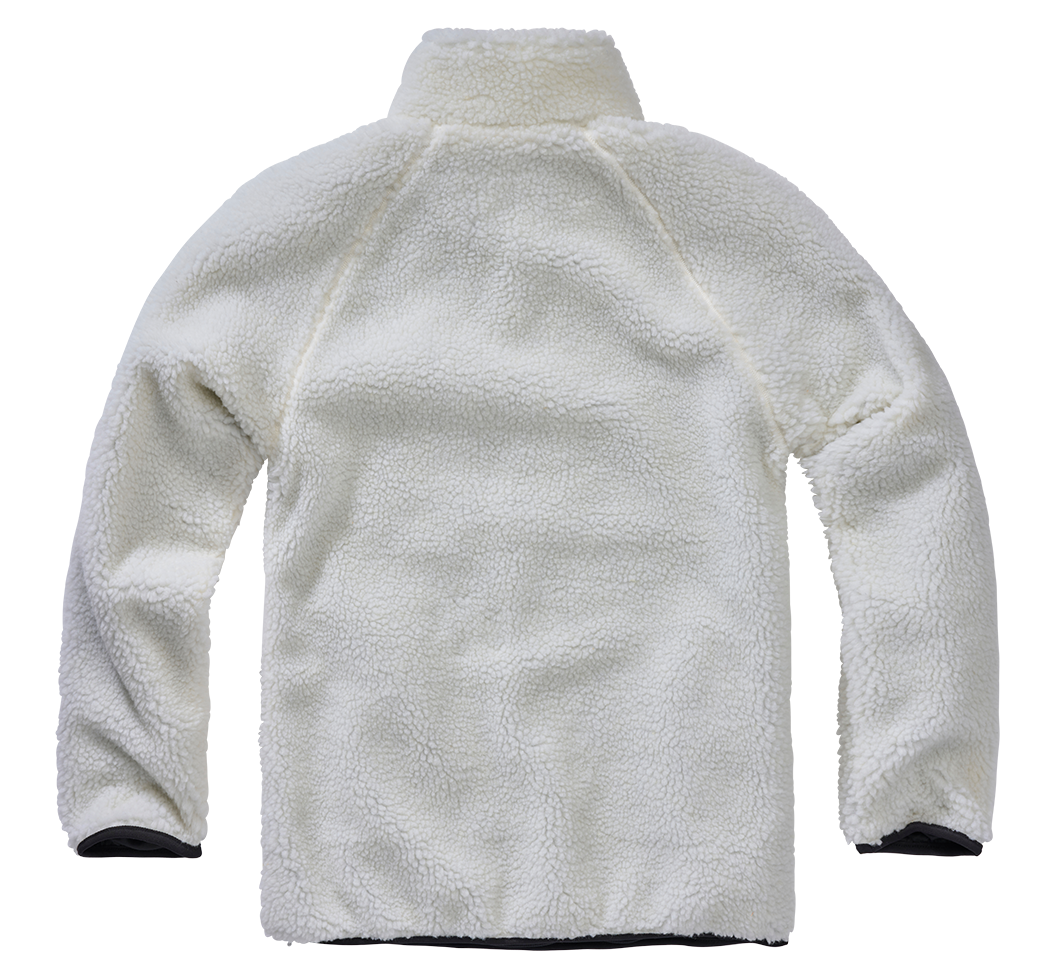 Brandit Teddyfleece Troyer bunda flísová, biela