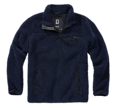 Brandit Teddyfleece Troyer Fleece Jacket, Navy Blue