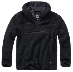Brandit Worker Teddyfleece Pullover, Black