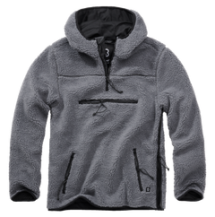 Brandit Teddyfleece Worker Fleece Pullover, Anthracite