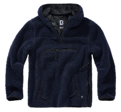 Brandit Teddyfleece Worker Fleece Pullover, Navy Blue