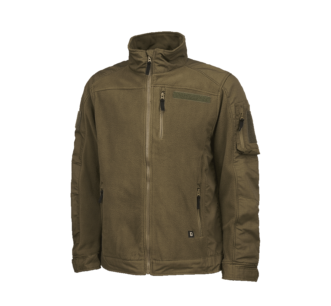 Brandit Fleecejacket bunda Ripstop, olivová