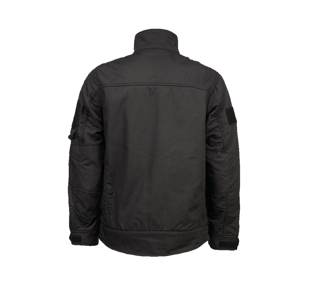 Brandit Fleecejacket bunda Ripstop, čierna