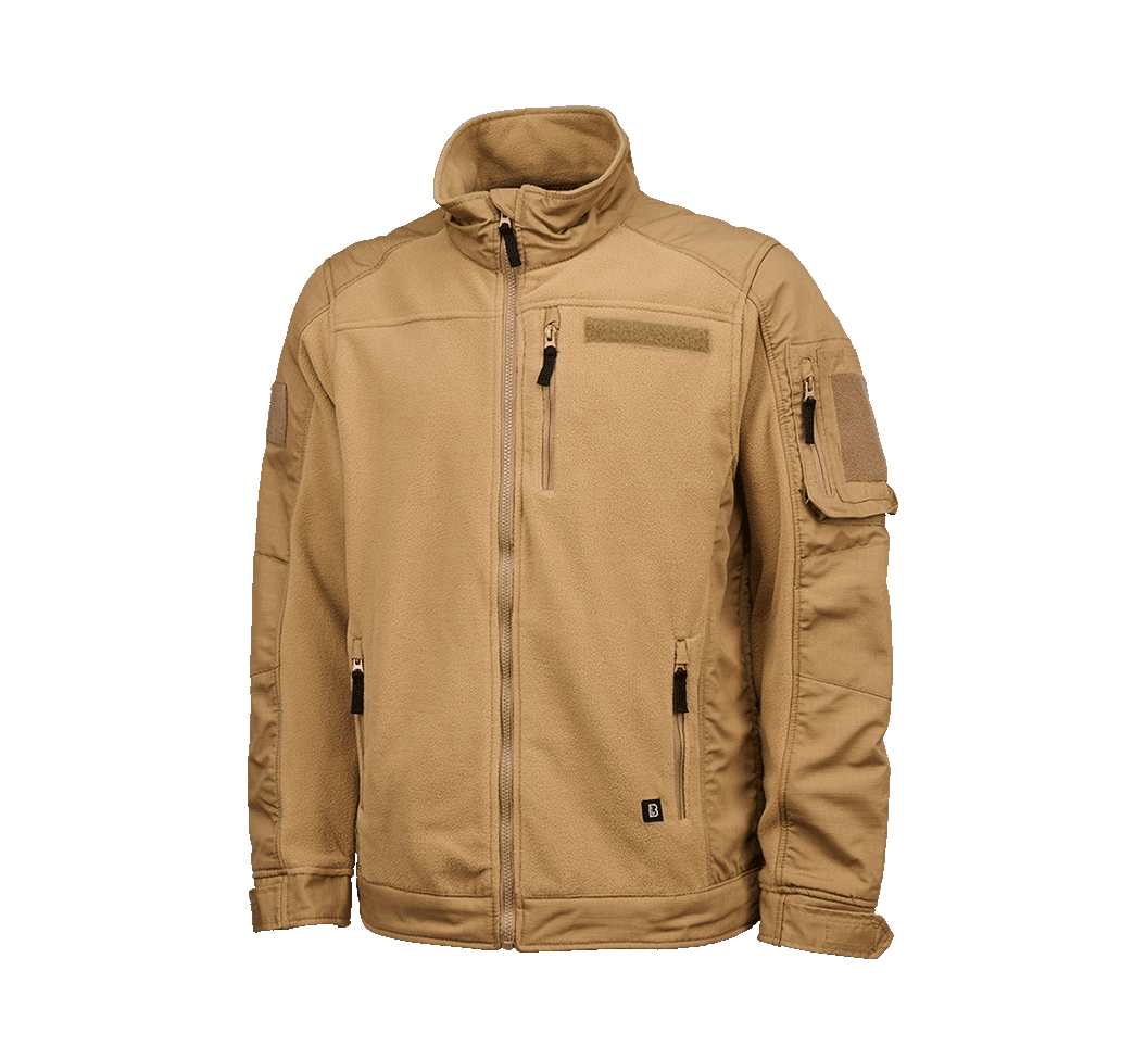 Brandit Fleecejacket Ripstop bunda, camel