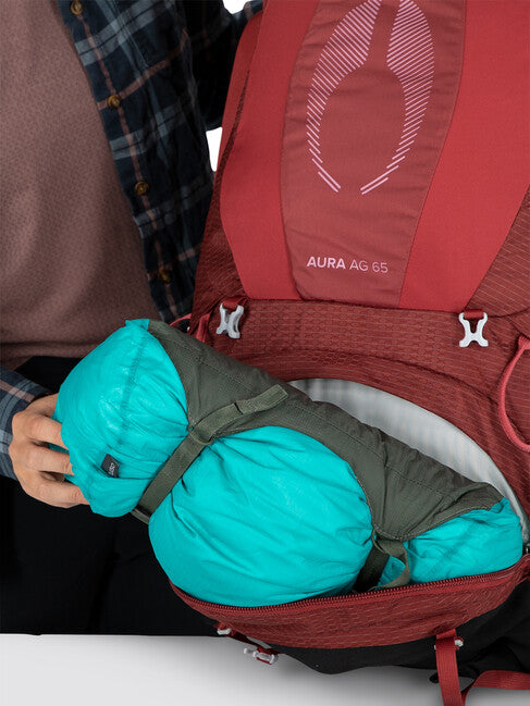 Osprey Aura AG 65 Backpack, Berry Sorbet Red