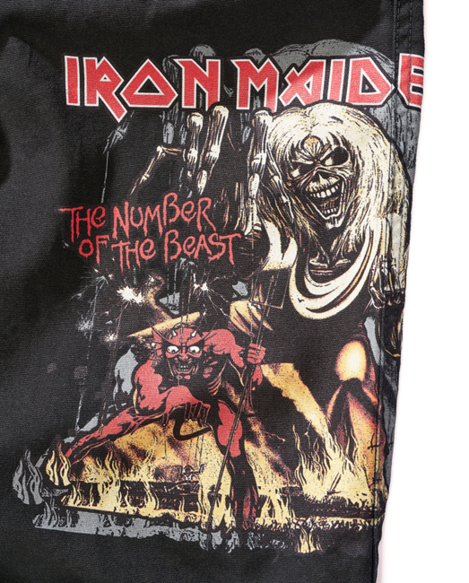 Brandit Iron Maiden Savage Shorts The Number of The Beast Black Edition, Black