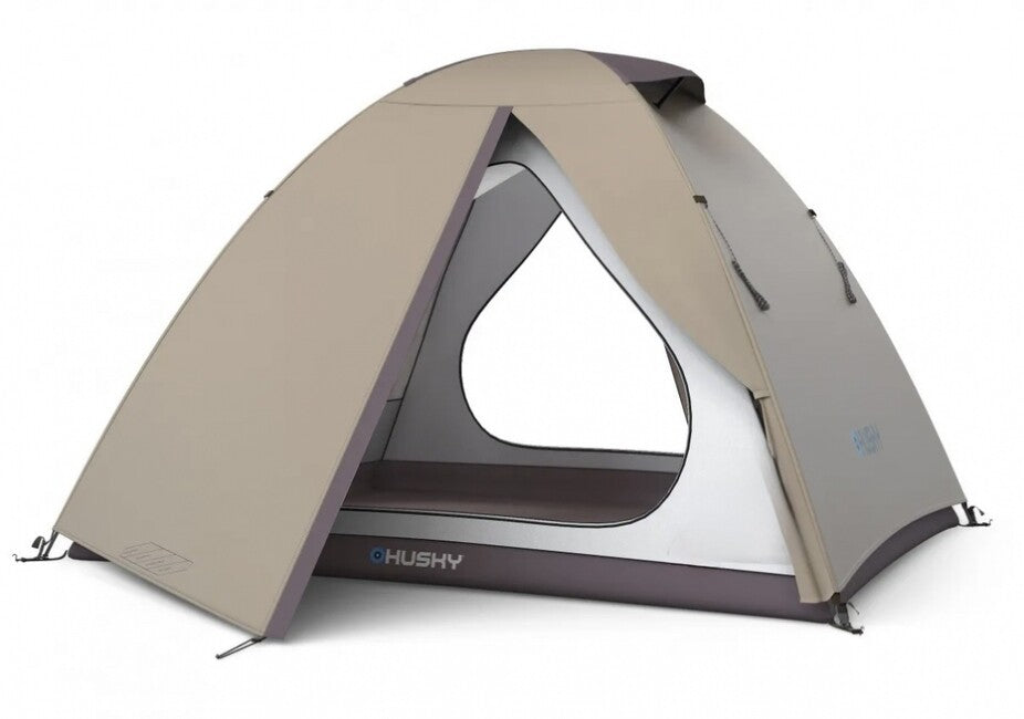 Husky Bizam 2 Plus trekking tent for 2 persons, light brown