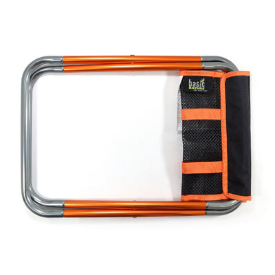 BasicNature Compact 2.0 Folding Chair, Black/Orange