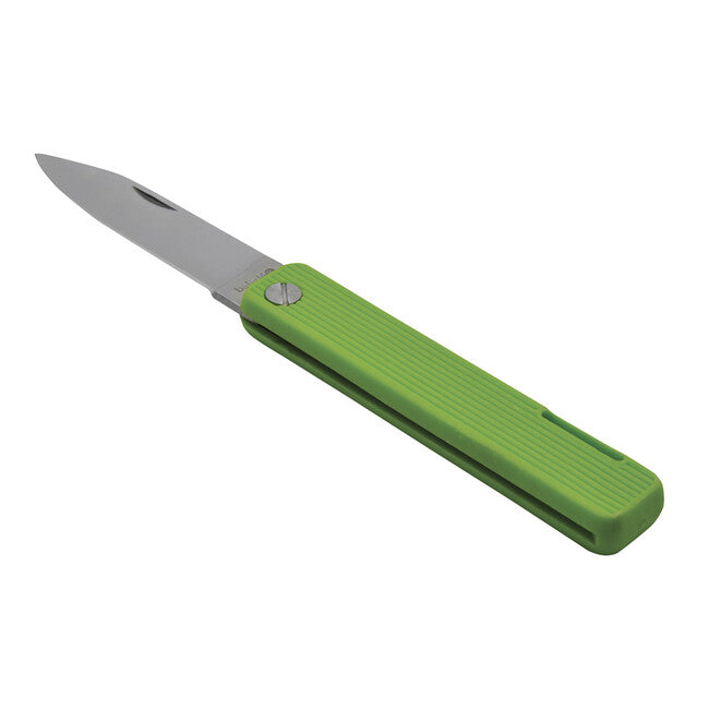 Baladeo ECO355 Papagayo Folding Knife, 7.5cm Blade, 420 Steel, TPE Lime Handle
