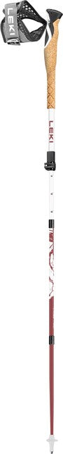 LEKI Cross Trail FX Superlite Compact ραβδοί trekking, λευκό-ροζ-μαύρο, 100 - 120 cm