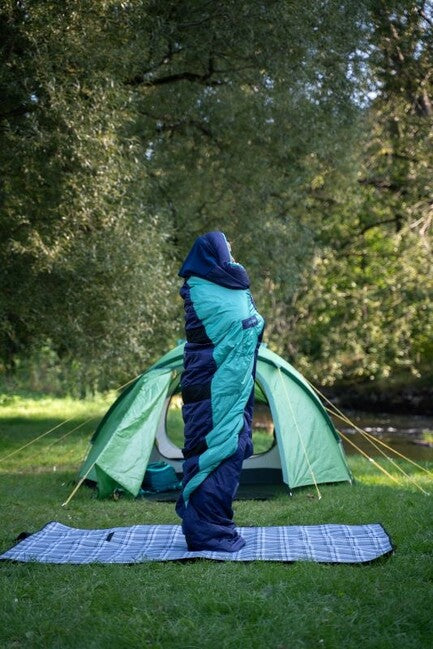 Husky Emotion Synthetic Winter Sleeping Bag -20°C, Navy Blue/Mint