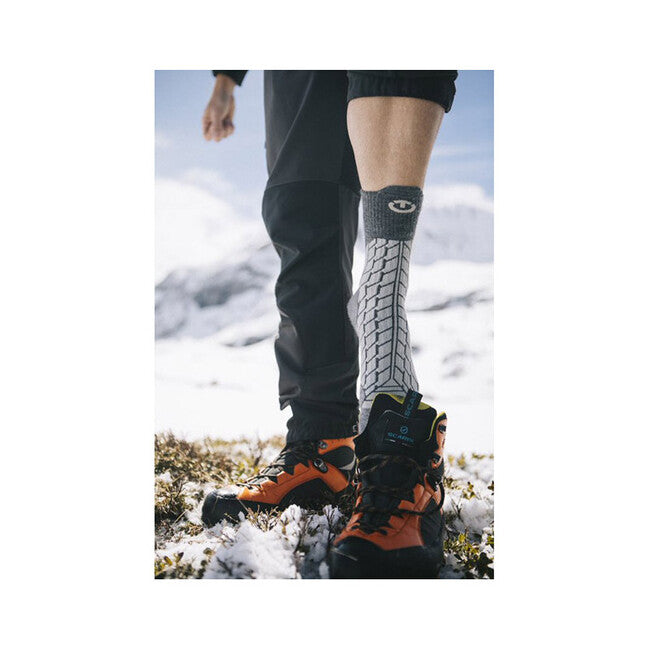 Therm-ic Tourist Socks, Grey/Light Grey