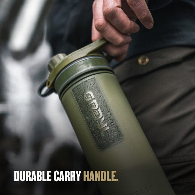 GRAYL GeoPress Purifier Water Bottle, Olive Drab