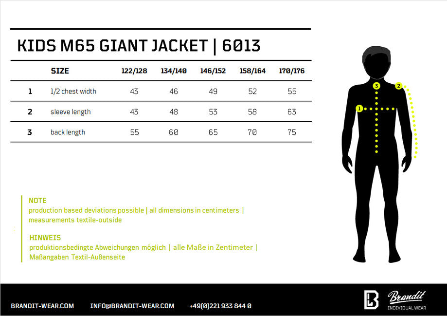 Brandit M65 Giant Kids Jacket, Camel