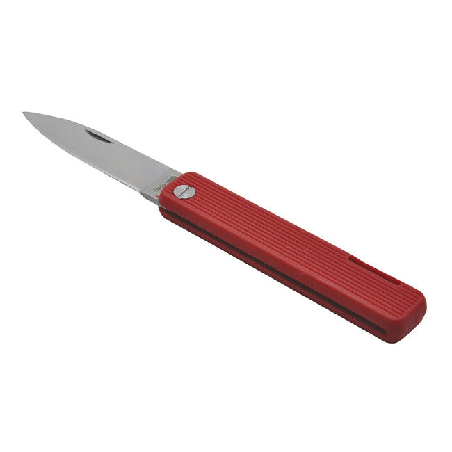 Baladeo ECO351 Papagayo vreckový nôž, čepeľ 7,5 cm, oceľ 420, rukoväť TPE červená