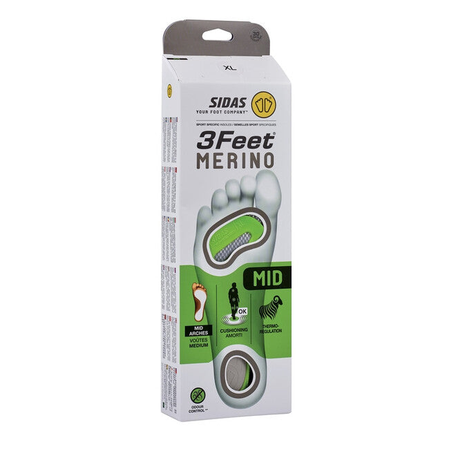 Sidas 3Feet Merino Mid Insoles