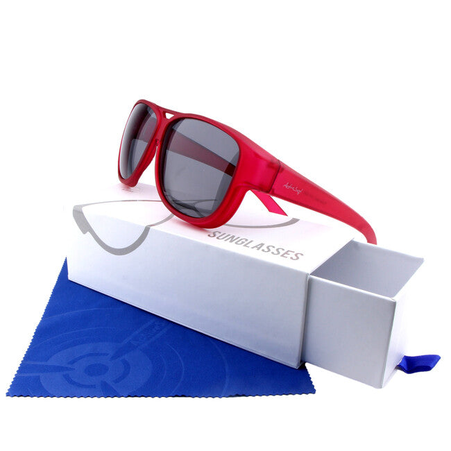 ActiveSol El Aviador Fitover Children's Polarized Sunglasses, Red